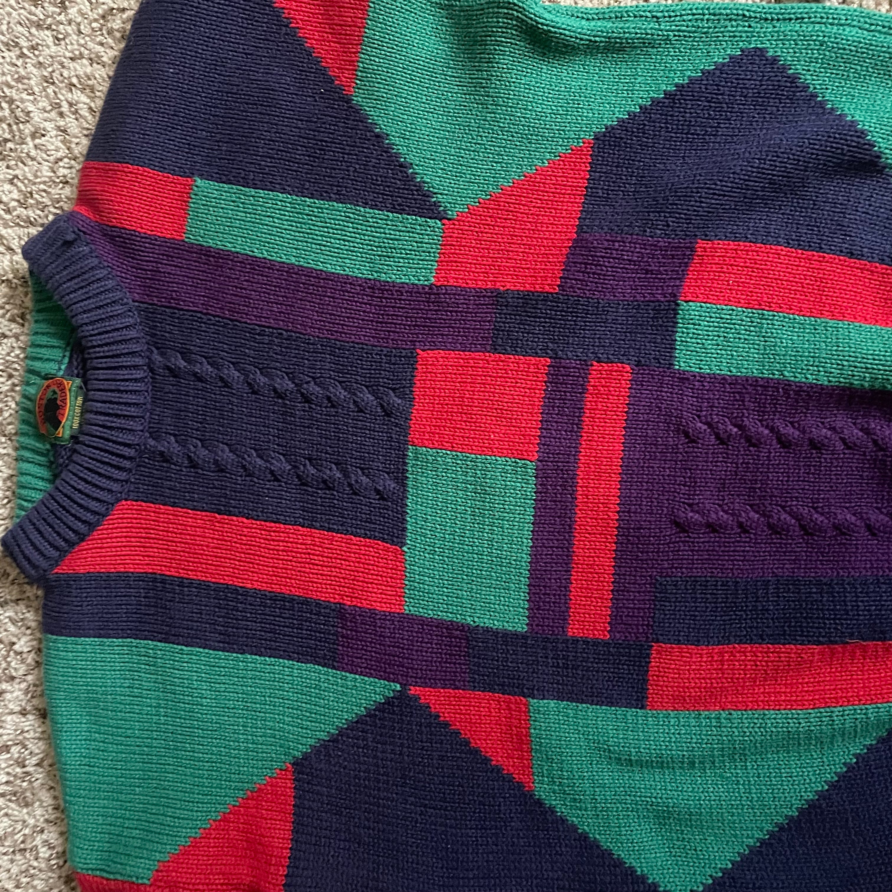 Vintage block sweater